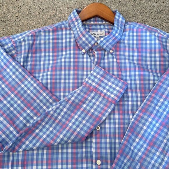 Peter Millar Pastel Plaid Checkered Shirt - Picture 6 of 11